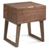 Image de Table D'appoint 1 Tiroir Bois Noyer Kompa