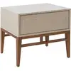 Image de Chevet En Bois Beige Et Noyer