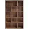 Image de Bibliothèque En Bois De Noyer Kaula 126cm - Modèle Élégant