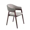 Image de Chaise Rembourrée Design Tania - Gris - AC ANGEL CERDÁ - Bois - Simili - Contemporain - Design