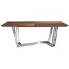 Image de Table Rectangulaire Futura 220cm - Noyer Et Acier Chromé