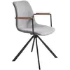 Image de Chaise Pivotante En Tissu Gris Foncé