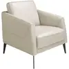 Image de Fauteuil En Cuir Gris Taupe