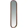 Image de Miroir Mural Ovale Noyer
