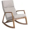 Image de Fauteuil à bascule en tissu gris 5106 ANGEL CERDA