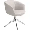 Image de Chaise Pivotante En Tissu Gris Clair