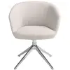 Image de Chaise tournante en tissu gris clair