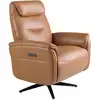Image de Fauteuil Pivotant En Cuir Marron