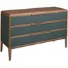 Image de Commode En Pvc Vert Foncé Et Noyer