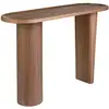 Image de Console Ovale En Noyer Demi-point