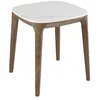 Image de Table dangle carrée en marbre porcelaine et noyer 2133 ANGEL CERDA
