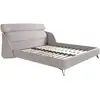 Image de Lit En Tissu Gris Clair