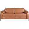 Image de Canapé relax 3 places en cuir marron 6181C-SOFA