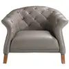 Image de Fauteuil en cuir gris