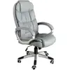 Image de Fauteuil De Bureau Pivotante En Simili-cuir Gris