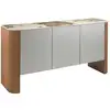 Image de Buffet en bois argenté, noyer et plateau en marbre de porcelaine ANGEL CERDA SL