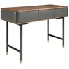 Image de Console Rectangulaire En Noyer Et Acier Noir Pour Un Intérieur Moderne