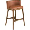 Image de Tabouret En Simili Cuir Marron