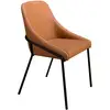 Image de Chaise En Similicuir Orange