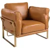 Image de Fauteuil En Cuir Camel