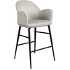 Image de Tabouret en tissu gris clair