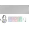 Image de Mars Gaming Mcp-rgb3 Clavier Souris Incluse Usb Qwerty Espagnole Blanc