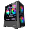 Image de Boîtier Gaming - Mars Gaming - MC-VORTEX - MicroATX - Verre Trempé - 3 Ventilateurs FRGB 120mm