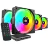 Image de Kit de ventilateurs - MARS GAMING - MF-SI4KIT - ARGB - 4 ventilateurs de 120mm - Noir