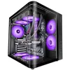Image de Mars Gaming MC-CURV Caja Gaming Atx Triple Cristal Templado Curvado Doble Cámara USB-C Negro