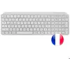 Image de Mars Gaming MK-SILENKEYS Clavier sans fil full-format Français Blanc   low-profile Bluetooth 5.1 dual + 2.4G Copilot 200h