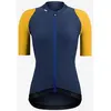 Image de Maillot Etxeondo Summum manche courte bleu jaune moutarde femme - S