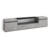 Image de Meuble TV Banc Télé Grand espace de Rangement 200x35x45cm Pour les TV jusquà 80 Ciment RF2220