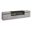 Image de Meuble tv banc télé grand espace de rangement 200x35x45cm pour les tv jusqu'à 80 pouces cheminée électrique style moderne ciment 51_21
