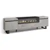 Image de Meuble tv banc télé grand espace de rangement 200x35x57cm pour les tv jusqu'à 80 pouces cheminée électrique design industriel style moderne ciment 51_22