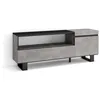 Image de Meuble TV Banc Télé 150x35x57cm Pour les TV jusquà 65 Design industriel Ciment RF2464