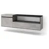 Image de Meuble TV Banc Télé 150x35x45cm Pour les TV jusquà 65 Suspendu Mural Ciment RF2471