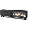 Image de Meuble TV Banc Télé 210 Pour les TV jusquà 80 feu électrique XXL Design industriel Noir RF3260