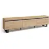 Image de Meuble tv banc télé grand espace de rangement 240x35x57cm design industriel style moderne chêne 501_2