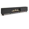 Image de Meuble TV Banc Télé 288x35x57 cm TV grand format feu électrique XXL Design industriel Noir RF3610