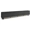 Image de Meuble tv banc télé grand espace de rangement 320x35x57cm tv grand format design industriel style moderne noir 506_2