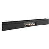 Image de Meuble tv banc télé grand espace de rangement 368x35x45 cheminée électrique xxl style moderne noir 514_1161