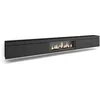 Image de Meuble TV Banc Télé 368x35x45 feu électrique XXL Suspendu Mural Noir RF3685