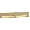 Image de Meuble tv banc télé grand espace de rangement 180x34x30cm led meubles de salon style moderne chêne 518_1