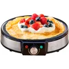 Image de Crêpière, 30cm Diamètre, Revêtement Antiadhésif, Température Réglable Briebe Cm1137 Noir 1600w