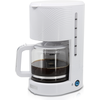Image de Elegance Cafetière Filtre 10 Tasses Machine À Café, Filtre Réutilisable 1,25l Briebe Cm1171wht Blanc 1000w
