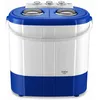 Image de Mini Machine à Laver Portable Camping 3Kg Lavage 1Kg Centrifugeuse 2 Compartimen Briebe WM1140 190 W Blanc/Gris