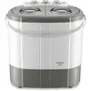 Image de Mini machine à laver portable camping 3kg lavage 1kg centrifugeuse 2 compartimen, briebe, wm1140, 190 , blanc-gris