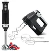 Image de Elegance Set Mixeur Plongeant 2 Vitesses + Batteur Pâtisserie 5 Vitesses + TURBO Briebe SKT1187BLK 600W Noir