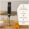 Image de Elegance set mixeur plongeant 2 vitesses + batteur pâtisserie 5 vitesses + turbo, briebe, skt1187blk, 600, noir