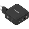 Image de Chargeur Aisens Gan 140w 2 Usb-c Et 1 Usb-a Noir